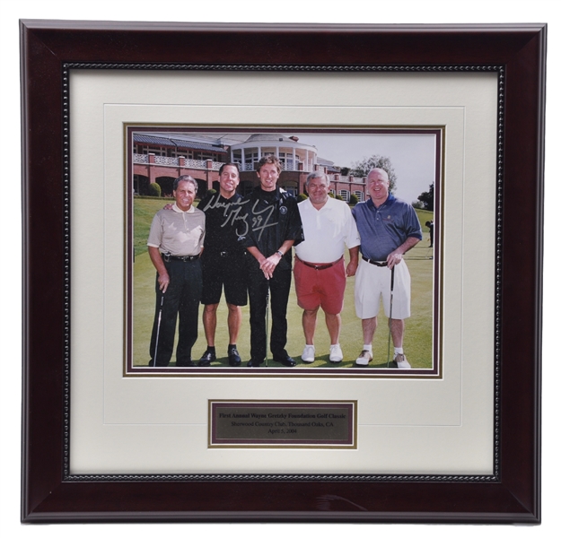 Wayne Gretzky Signed "First Annual Wayne Gretzky Foundation Golf Classic" Framed Photo (22" x 23")