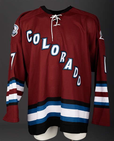 Jim Cummins 2003-04 Colorado Avalanche Game-Worn Alternate Jersey with Team LOA Plus Game-Worn Socks (2 Pairs)