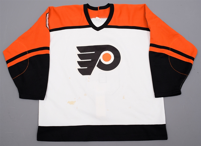 Jeff Chychruns 1987-88 Philadelphia Flyers Game-Worn Jersey, John LeClair Game-Worn Pants and 3 Pairs of Game-Worn Socks