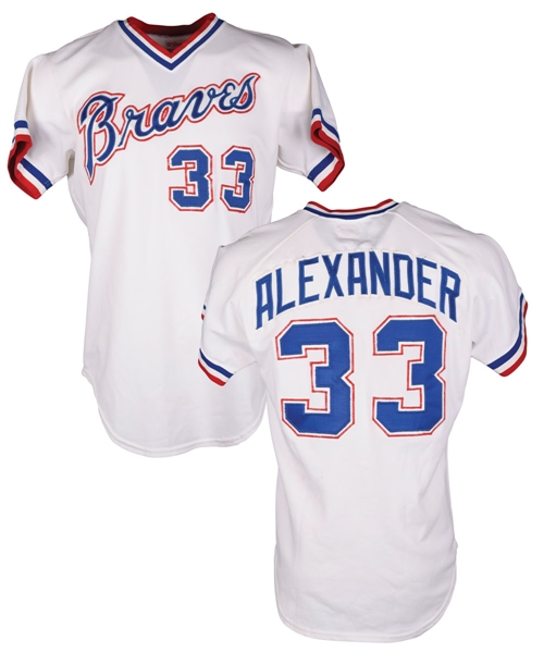 Doyle Alexanders 1980 Atlanta Braves Game-Worn Jersey with LOA