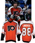 Eric Lindros 1997-98 Philadelphia Flyers Game-Worn Captains Jersey