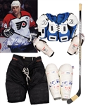 Eric Lindros 1990s Philadelphia Flyers Game-Used Equipment Collection with Game-Used Stick