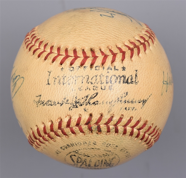 Toronto Maple Leafs Baseball Club 1956 Multi-Signed Official Baseball