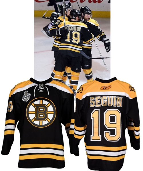 Tyler Seguins 2010-11 Boston Bruins Signed Game-Worn Stanley Cup Finals Jersey with Team LOA