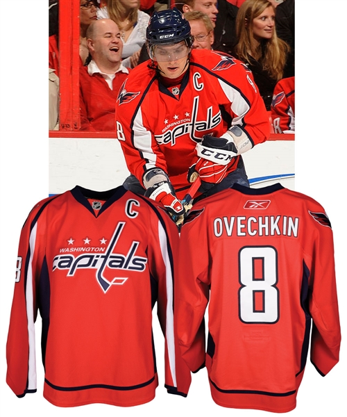 ovechkin game worn jersey