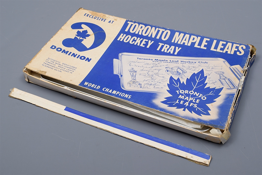 Toronto Maple Leafs 1962-63 Stanley Cup Championship Tray in Original Box