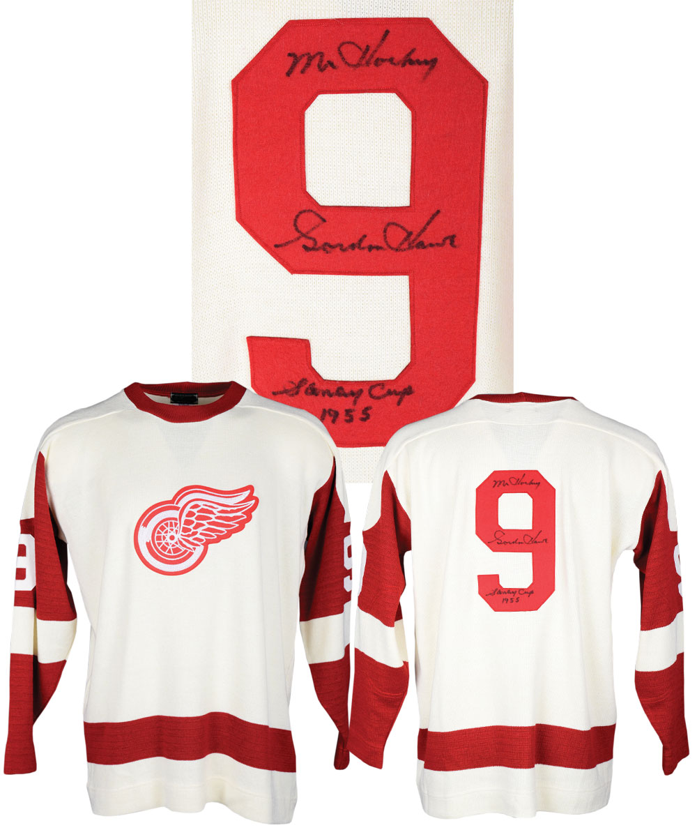 gordie howe 1955 stanley cup jersey