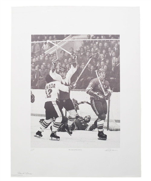 Paul Henderson "Goal of the Century" Signed Limited-Edition Frank Lennon Lithograph with COA (23 ½” x 31”) 