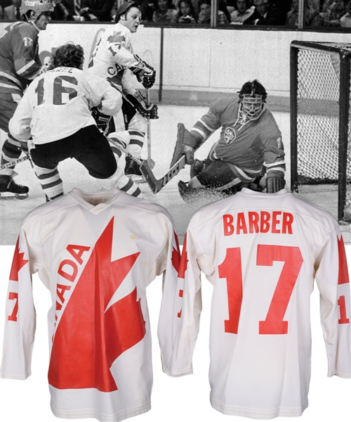 Bill Barbers 1976 Canada Cup Team Canada Game-Worn Jersey with LOA