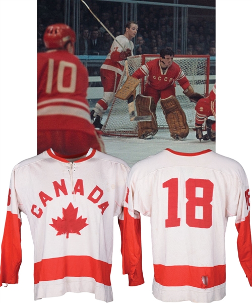 Danny OSheas 1968 Winter Olympics Team Canada Game-Worn Jersey