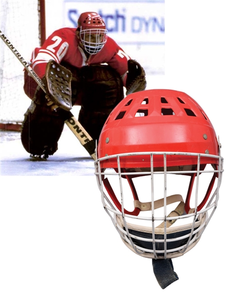 Vladislav Tretiaks Circa 1973 Jofa Game-Worn Goalie Helmet and Cage Combo - Photo-Matched!