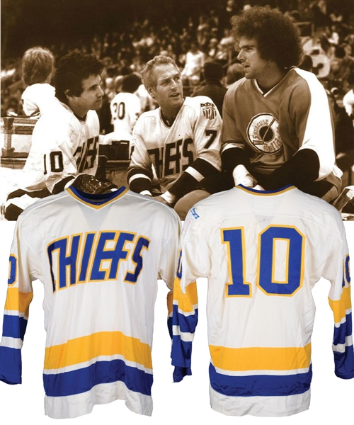 Ned Braden (Michael Ontkean) 1977 Slap Shot Charlestown Chiefs Film-Worn Jersey