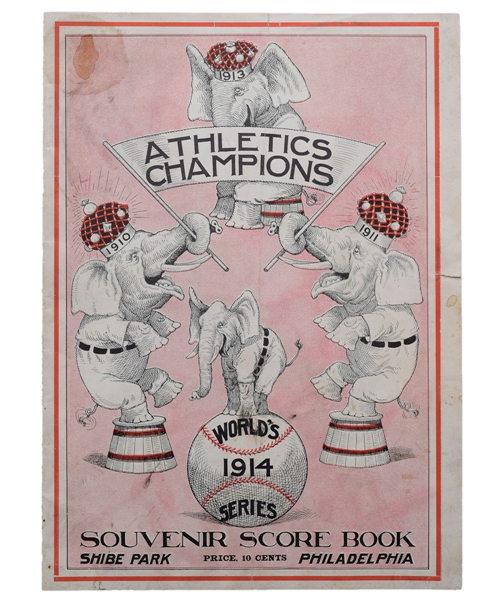 1914 World Series Program (Philadelphia) - Philadelphia Athletics vs Boston Braves