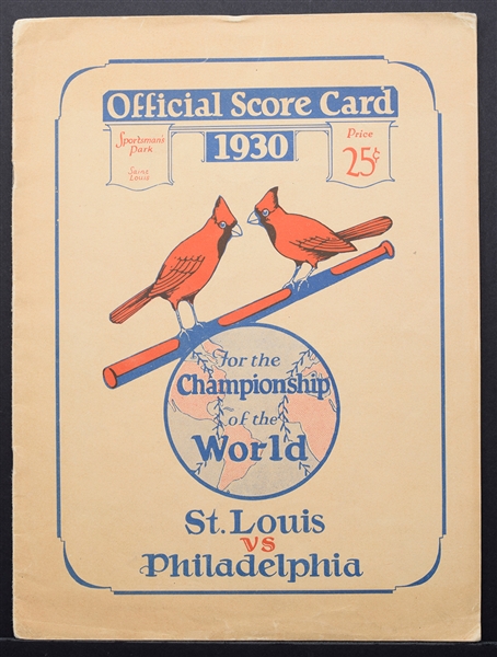 1930 World Series Program (St. Louis) - St. Louis Cardinals vs Philadelphia Athletics