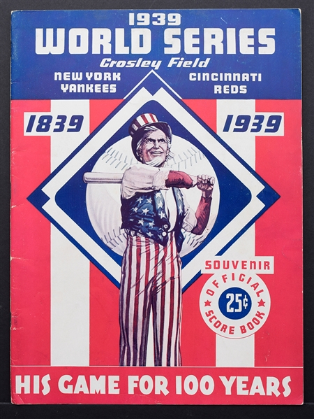 1939 World Series Program (Cincinnati) - Cincinnati Reds vs New York Yankees