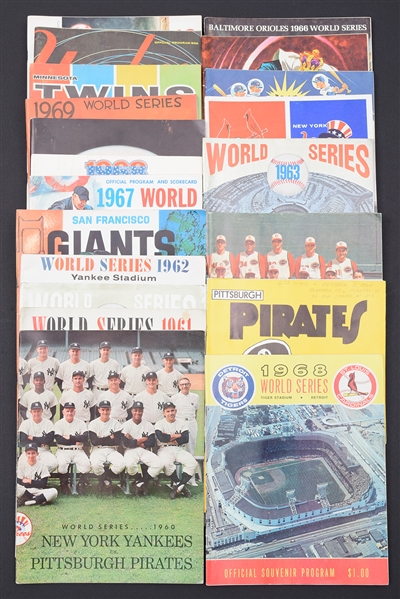 1960-69 World Series Program Complete Run of 20