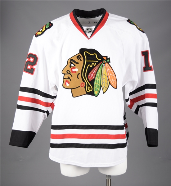 Tomas Fleischmanns 2015-16 Chicago Black Hawks Game-Worn Jersey with Team LOA - Photo-Matched!