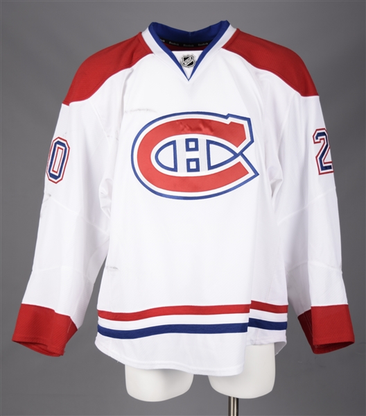 Thomas Vaneks 2013-14 Montreal Canadiens Game-Worn Jersey with Team LOA - Photo-Matched!
