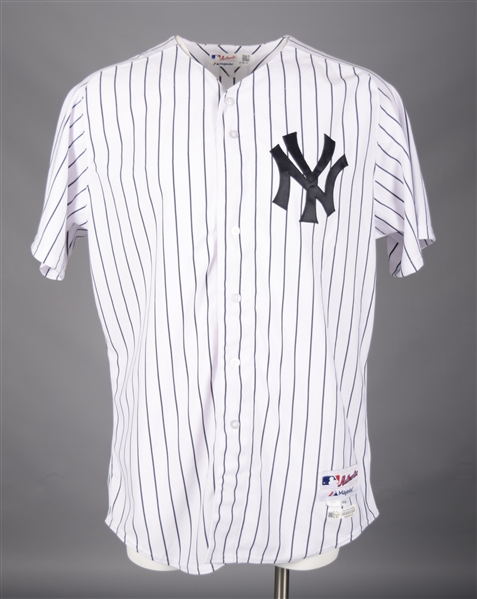 Brian McCanns 2014 New York Yankees "Jackie Robinson Day" Game-Worn Jersey with LOA - MLB Authenticated