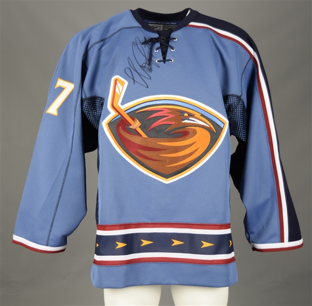 Ilya Kovalchuk Double-Signed Atlanta Thrashers Jersey with JSA LOA