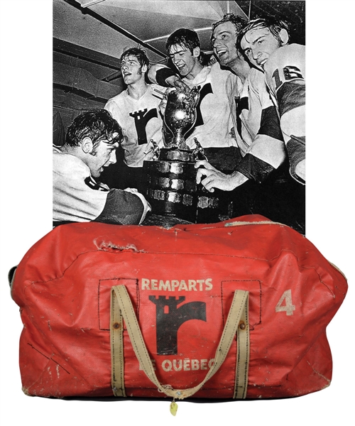 Quebec Remparts Late-1960s/Early-1970s Equipment Bag Attributed to Guy Lafleur