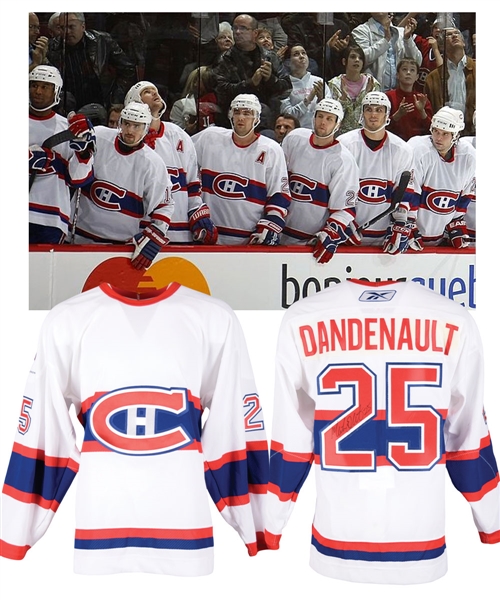 Mathieu Dandenaults 2008-09 Montreal Canadiens "1945-46" Centennial Game-Worn Jersey