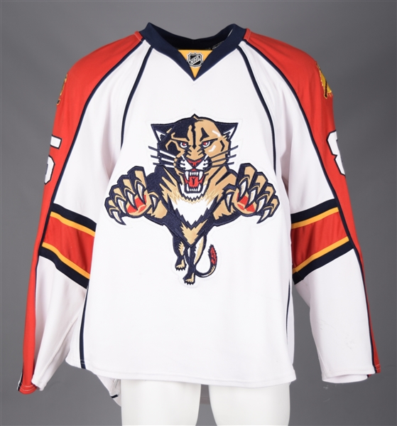 Rostislav Oleszs 2007-08 Florida Panthers Game-Worn Jersey with Team LOA 