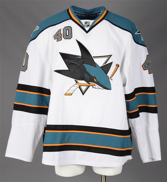 Kent Huskins 2009-10 San Jose Sharks Game-Worn Jersey