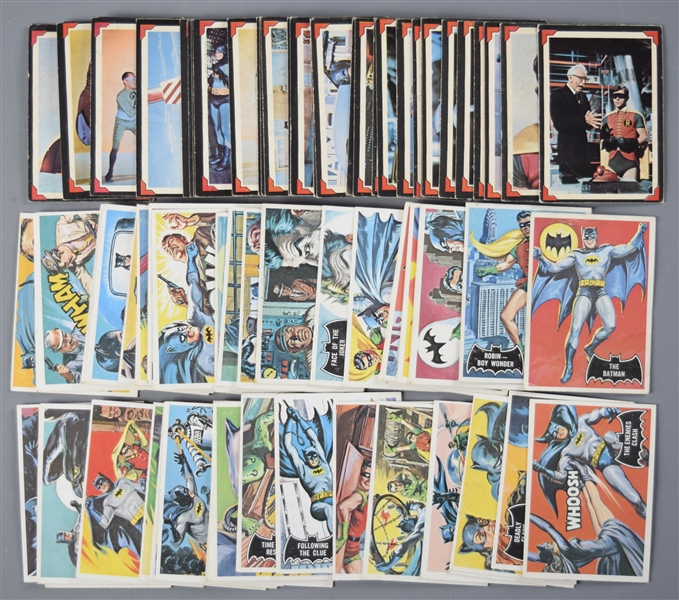 1966 O-Pee-Chee Batman "Black Bat" 55-Card Set and 1966 O-Pee-Chee Batman "Riddler" 38-Card Set