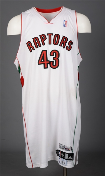 Kris Humphries 2007-08 Toronto Raptors "Italian Day" Game-Worn Jersey with LOA