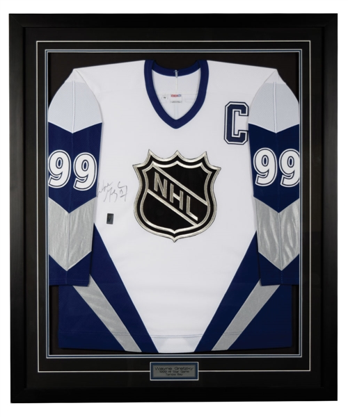 Wayne Gretzky Signed 1999 NHL All-Star Game Framed Jersey Display with JSA LOA