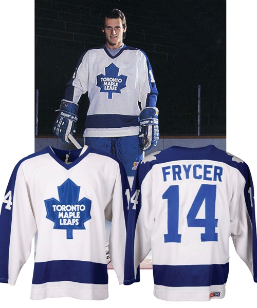 Miroslav Frycers 1984-85 Toronto Maple Leafs Game-Worn Jersey with LOA - Team Repairs!