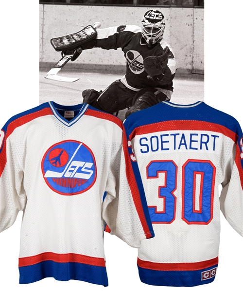 Doug Soetaerts 1983-84 Winnipeg Jets Game-Worn Jersey