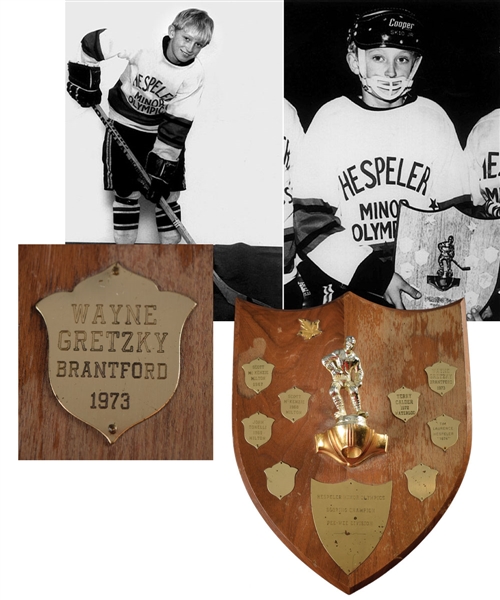 Hespeler Minor Olympics Pee-Wee Scoring Champion Perpetual Hockey Trophy won by Wayne Gretzky in 1973!