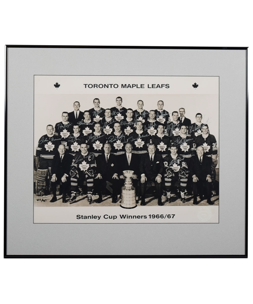 Toronto Maple Leafs 1966-67 Stanley Cup Champions Limited-Edition Team-Signed Photo #602/967 with LOA (22 ½” x 25 ¾”) 