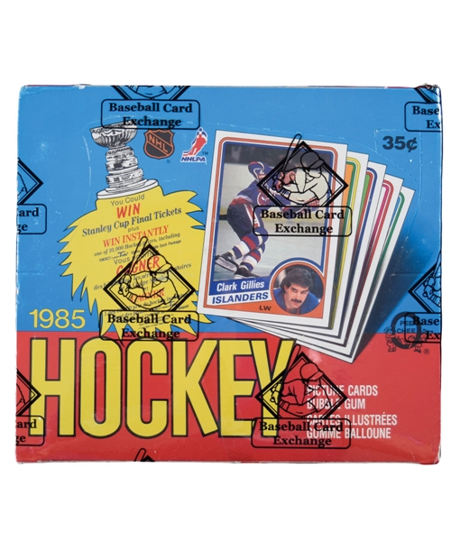 1984-85 O-Pee-Chee Hockey Wax Box (48 Unopened Packs) - BBCE Certified