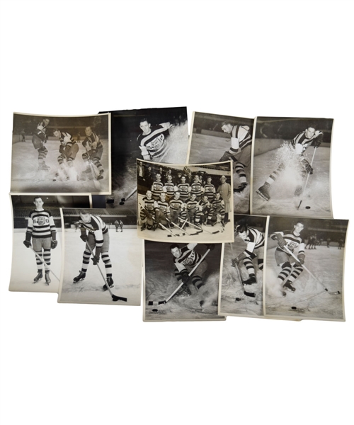 Calgary Tigers 1933-34 NWHL Champions Team Photo Plus 9 Other Players Photos Including Dutch Gainor, Red McCusker and Bill Hutton