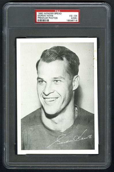 1960-61 Wonder Bread Sports Club PSA-Graded Complete 4-Premium Hockey Photo Set - Second All-Time Finest PSA Set