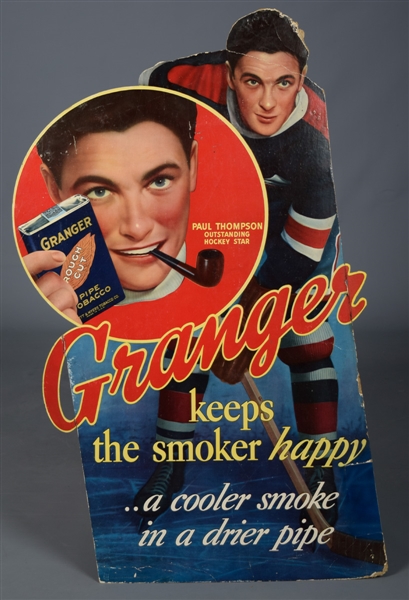 1930s Paul Thompson Advertising Display for Granger Pipe Tobacco