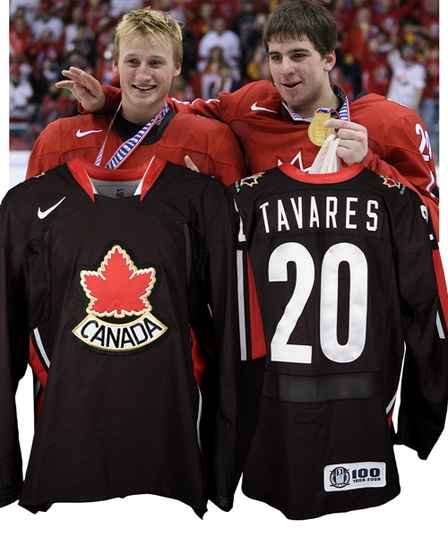 John Tavares 2008 IIHF World Junior Championships Team Canada Game-Worn Jersey with Hockey Canada LOA