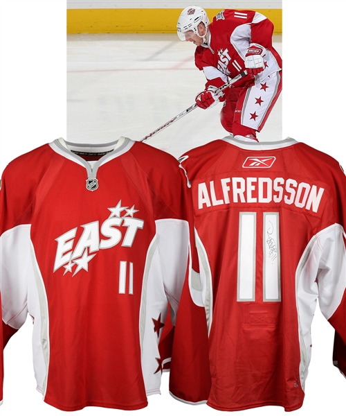 Daniel Alfredssons 2008 NHL All-Star Game Eastern Conference Signed Game-Worn Jersey with LOA