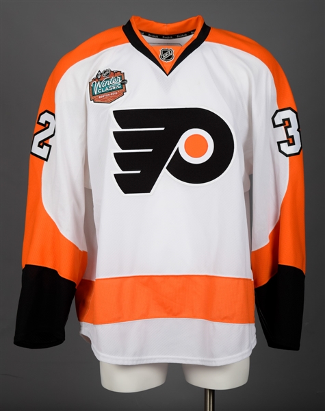 Riley Cotes 2010 Winter Classic Philadelphia Flyers Game-Issued Jersey with LOA