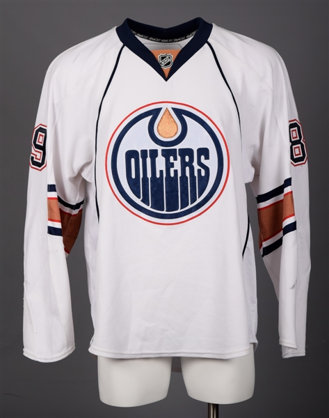 Sam Gagners 2007-08 Edmonton Oilers Game-Worn Jersey with Team LOA