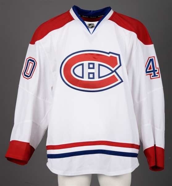 Nathan Beaulieus 2011-12 Montreal Canadiens Game-Worn Pre-Season Jersey with Team LOA