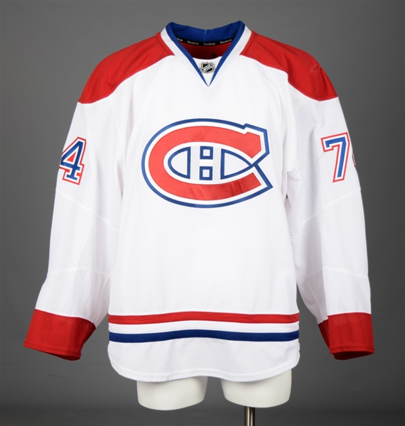 Alexei Emelins 2012-13 Montreal Canadiens Game-Worn Jersey with Team LOA