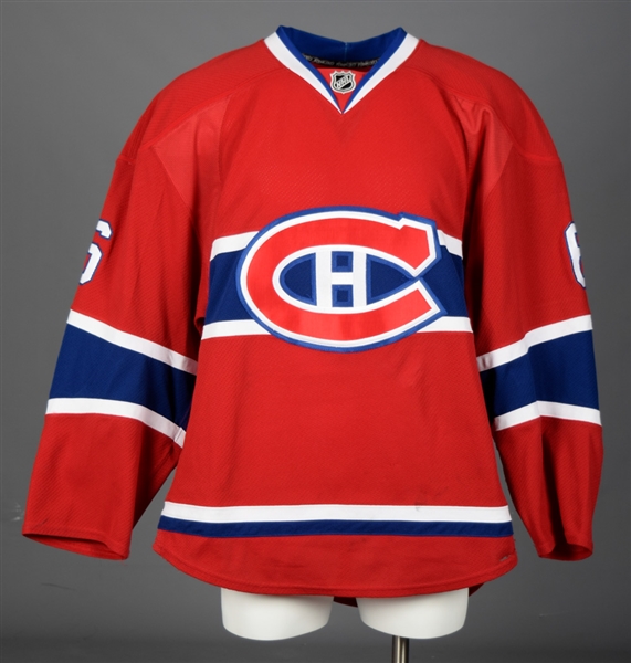 Douglas Murrays 2013-14 Montreal Canadiens Game-Worn Jersey with Team LOA