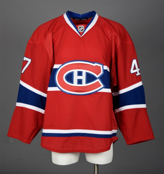 Jeremy Gregoires 2014-15 Montreal Canadiens Game-Issued Jersey with Team LOA 