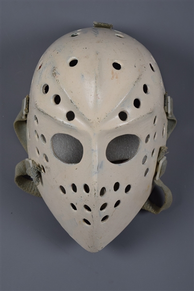 Vintage 1970s Jacques Plantes Company Fibrosport Fiberglass Goalie Mask