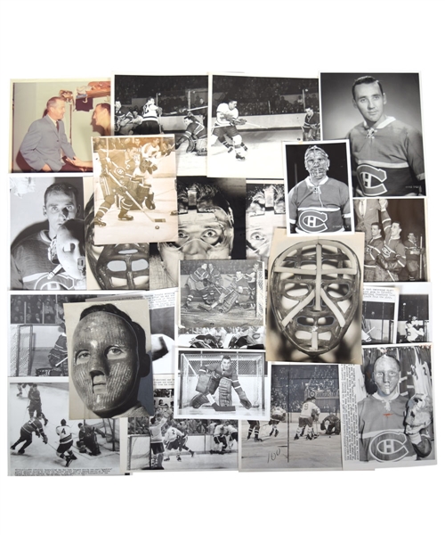 Important Jacques Plante Photo Collection of 120+ Featuring over 50 Original Prints and Media Photos