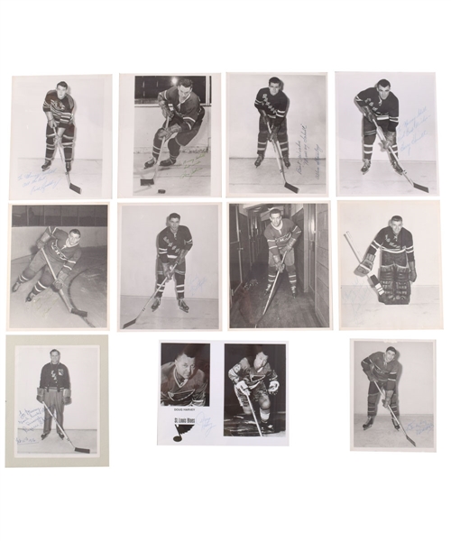 Huge Original Six/Expansion Era Photo Collection of 600+ with 300+ Signed Including Over 40 HOFers